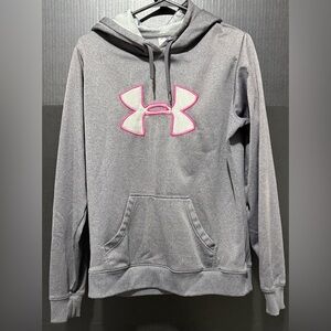 🧌Under Armour Gray Pink Hooded Sweatshirt​